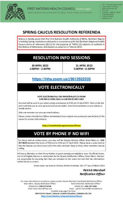 Notice