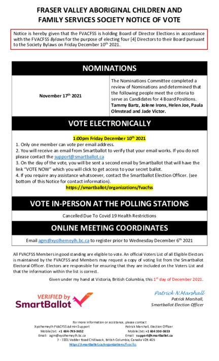 Election Notice
